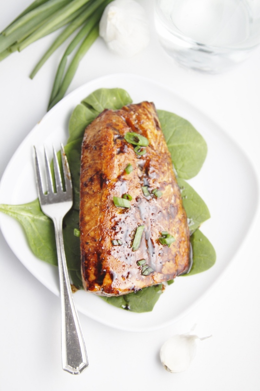 Tom's Balsamic and Raisin Glazed Salmon