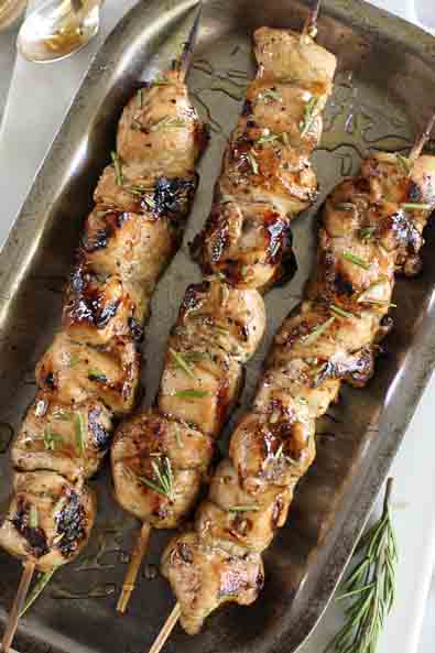 Balsamic and Honey Chicken Skewers