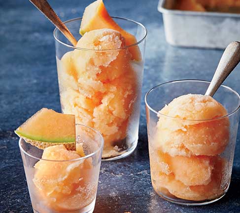 Cantaloupe Balsamic Sorbet