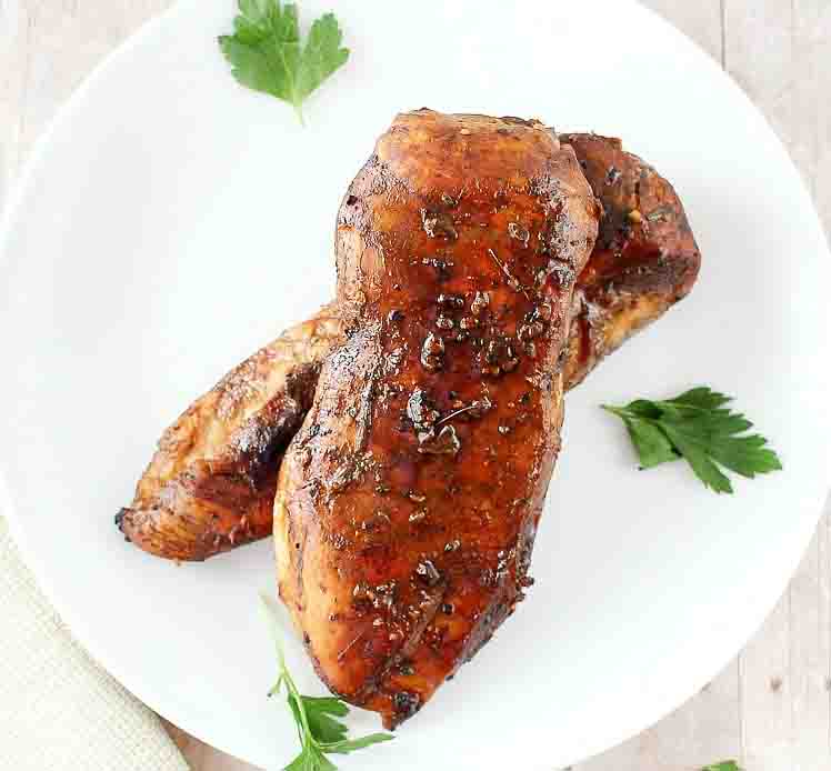 Celia's Honey Bacon Glazed Chicken