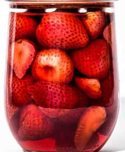 Celia's White Balsamic Pickled Strawberries