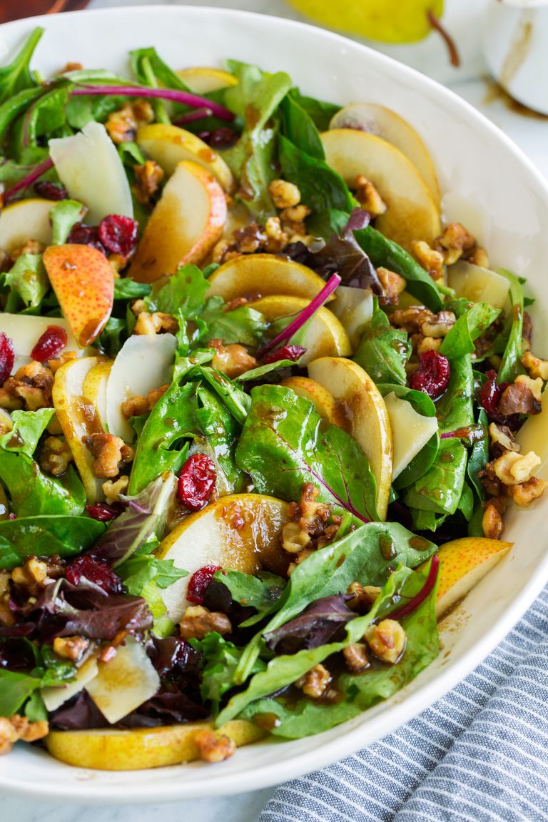 Tom's Pear Salad with Candied Walnuts and Balsamic Vinaigrette