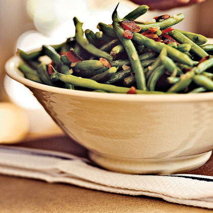 Tom's Bacon-Balsamic Green Beans