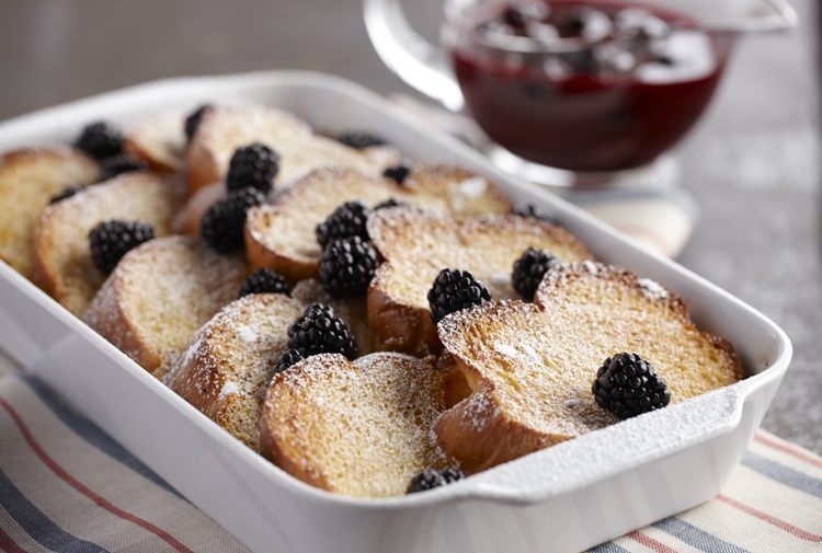 Tom's Blackberry French Toast Soufflé