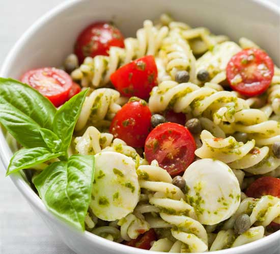 Tom's Caprese Pesto Pasta Salad