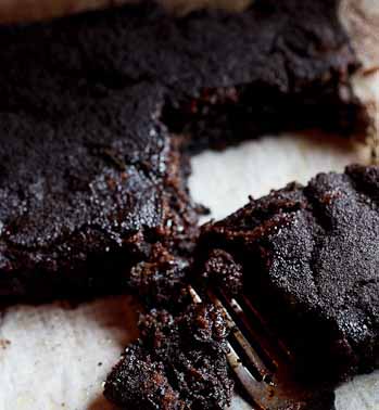 Tom's Chocolate Brownies with Balsamic Cherries