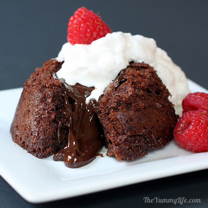 Tom's Microwave Chocolate Lava Cake