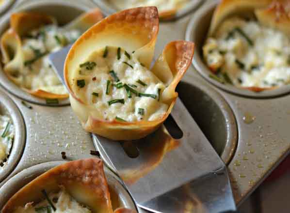 Tom's Baked Crab Rangoon Cups