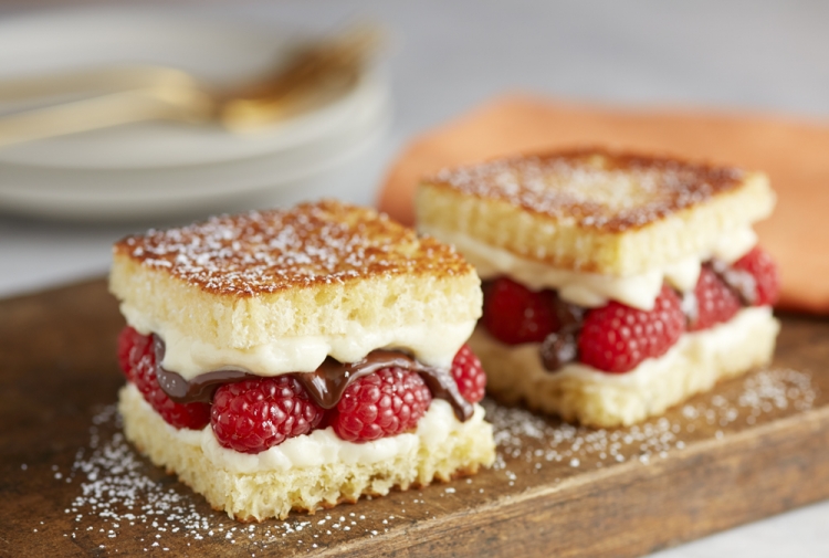 Tom's Chocolate Raspberry Grilled Cheese