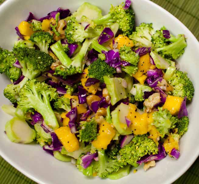 Tom's Broccoli Mango Salad with Lemon Poppy Seed Dressing