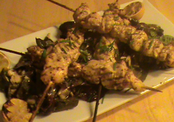 Tom's Grilled Lemon Chicken Kabobs