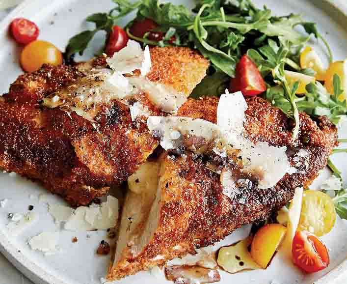 Celia's Cheesy Chicken Milanese