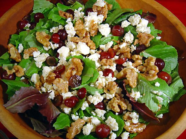 Tom's Candied Walnut and Grape Salad