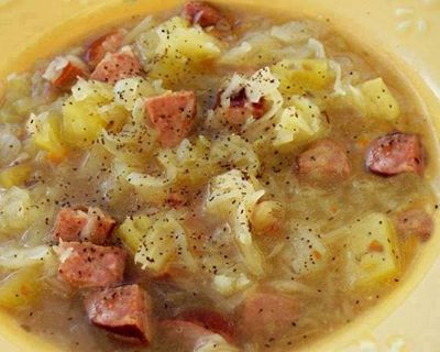 Mama Celia's Polish Sausage and Cabbage Soup