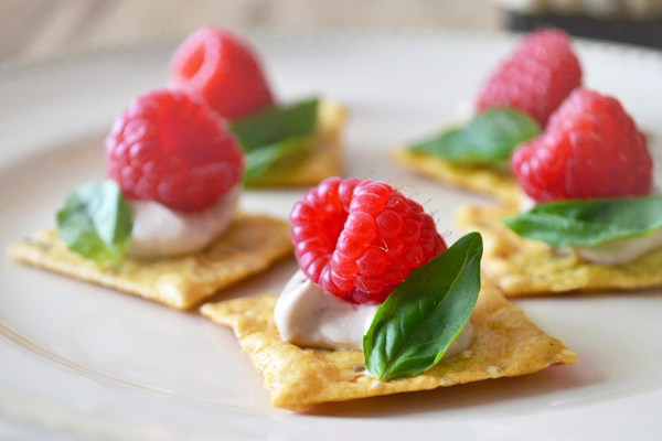 Raspberry Basil Balsamic Crackers