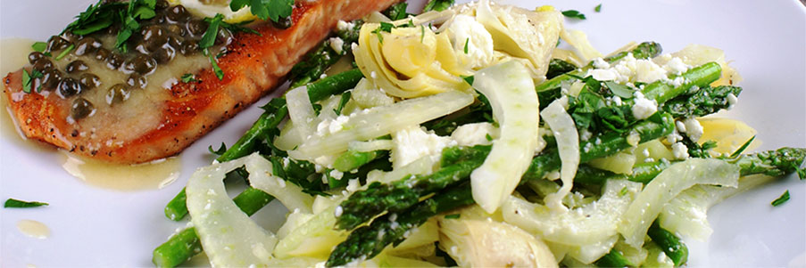 Tom's Lemon Artichoke, Asparagus & Fennel Salad