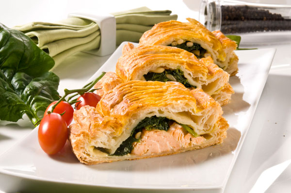 Tom's Salmon & Spinach Puffs