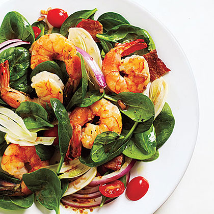 Spinach Salad with Shrimp