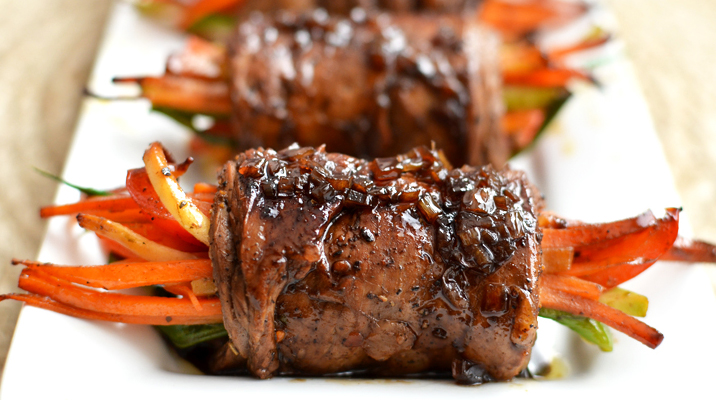 Tom's Balsamic Steak Rolls