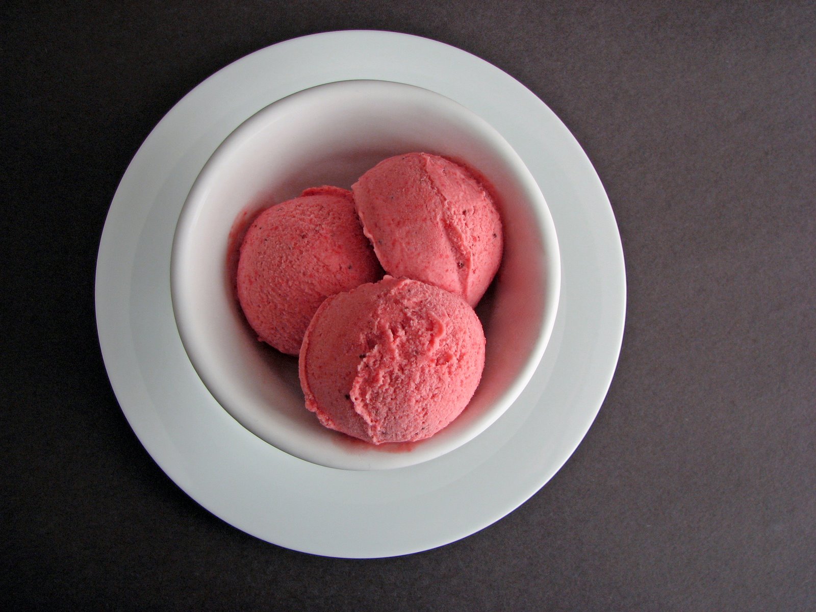 Tom's Strawberry Balsamic Sherbet